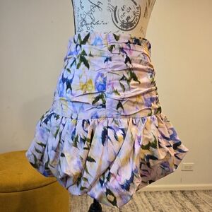 Elliatt Multicolor Floral Mini Skirt, Size S.